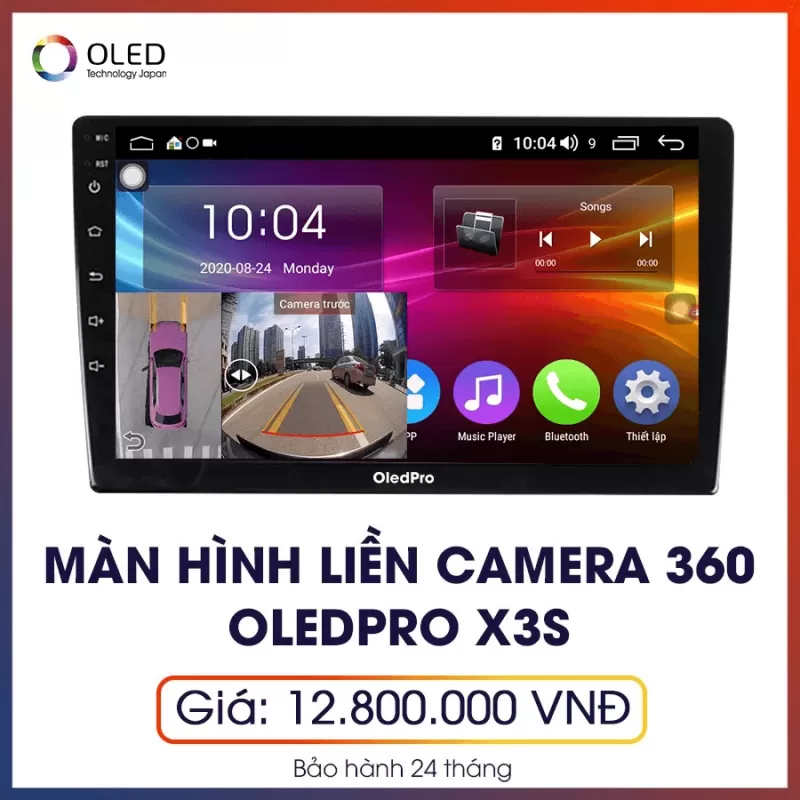 Màn Hình DVD Android OledPro X3s – Tích Hợp Camera 360