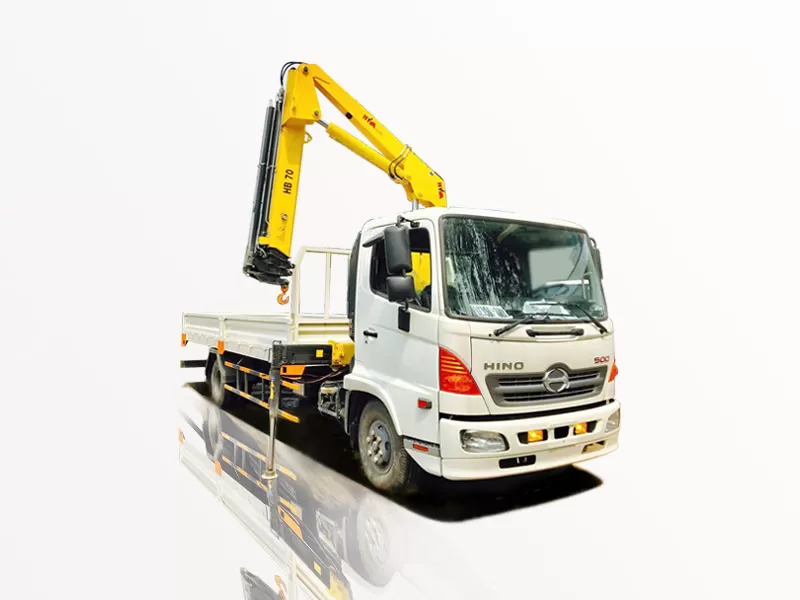 Xe Tải Hino FC 6 Tấn Gắn Cẩu Gấp 3 Tấn Hyva HB70E4