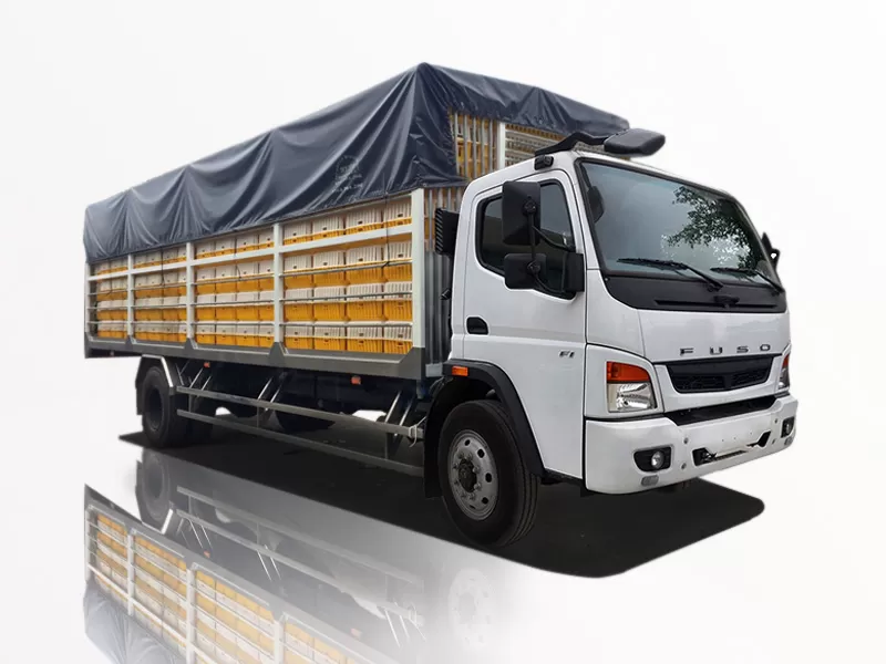 Xe Tải Fuso FI 6 Tấn Chở Gà Vịt